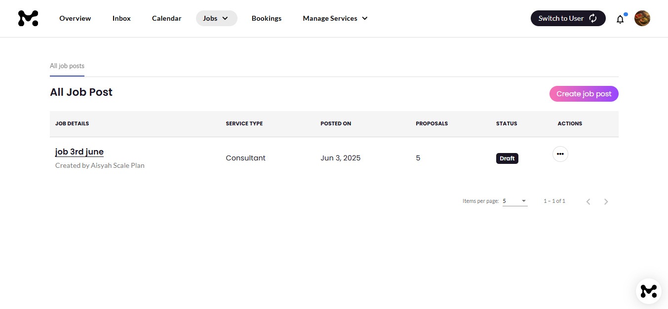 Jobs UI 5